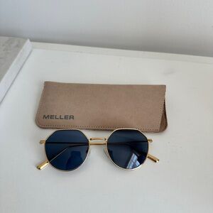 Meller Endo Gold and Blue Sunglasses